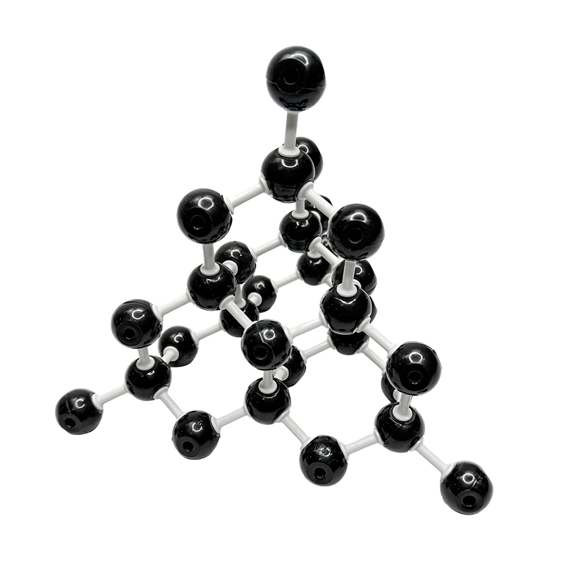 Modello di cristallo covalente Modello di struttura molecolare del diamante