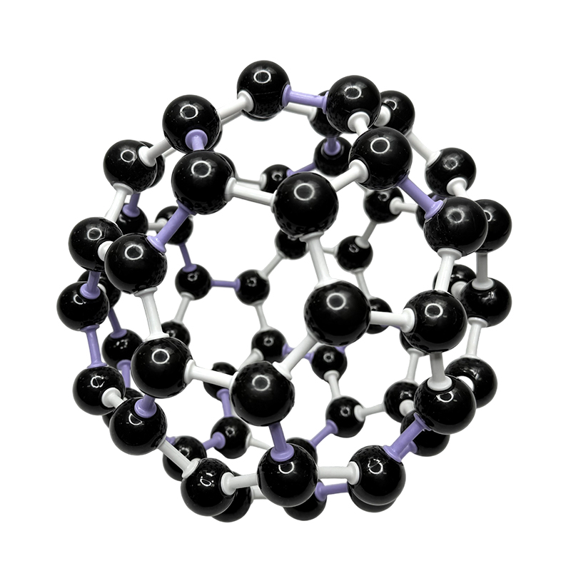 Il modello chimico del carbonio 60 per attrezzature didattiche costruisce la struttura molecolare del C60