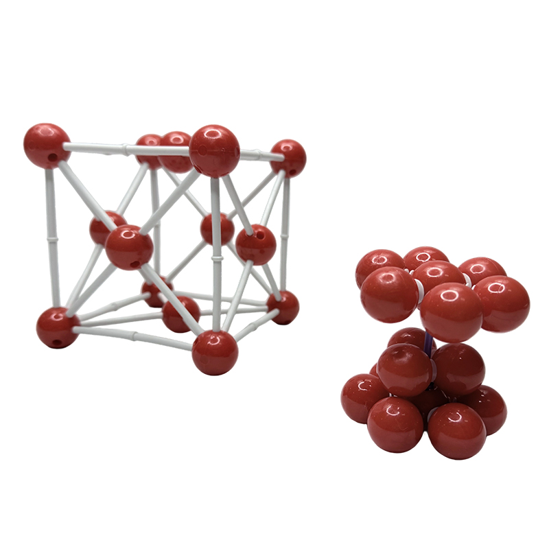 Modello della struttura molecolare cristalloide del metallo il modello cristallino metallico del metallo