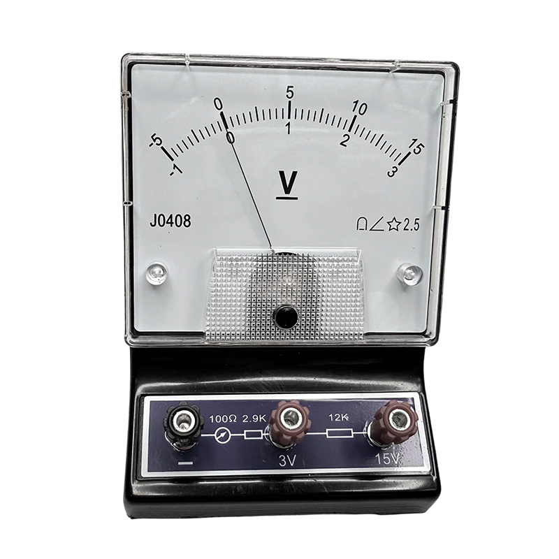 Voltmetro CC per apparecchiature didattiche per esperimenti su circuiti elettrici fisici