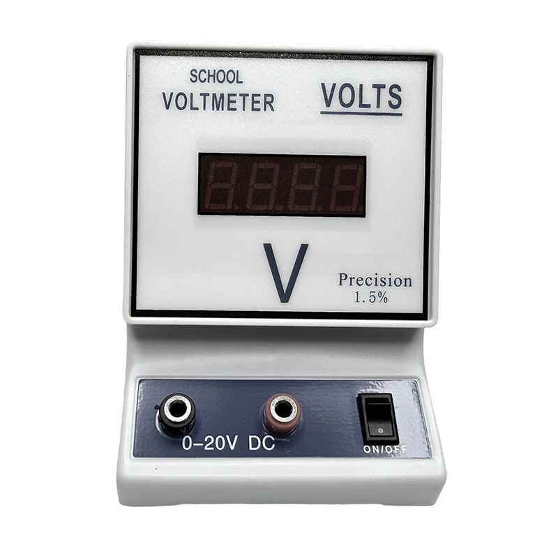 Voltmetro digitale per apparecchiature didattiche per circuiti elettrici fisici