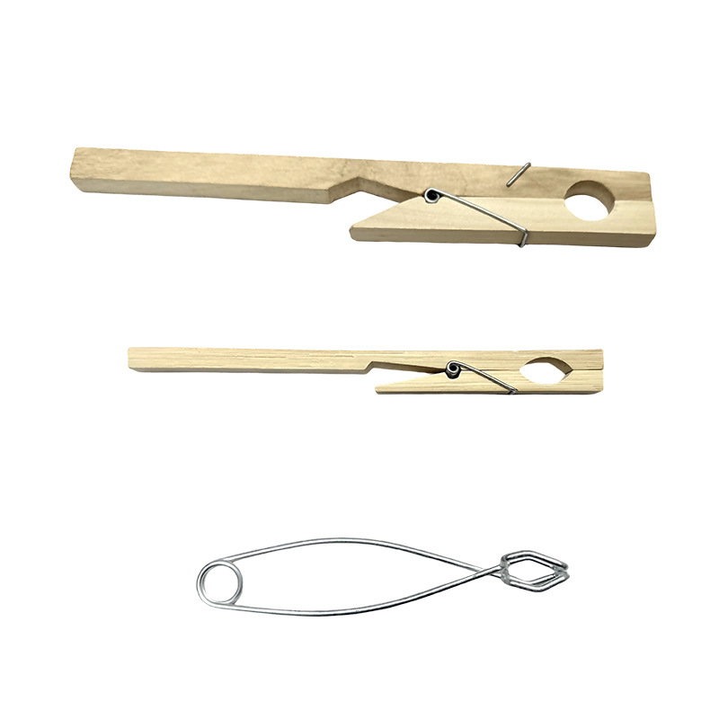 Morsetto per provette in legno da laboratorio chimico/Morsetto per provette in acciaio inossidabile con attrezzo a molla