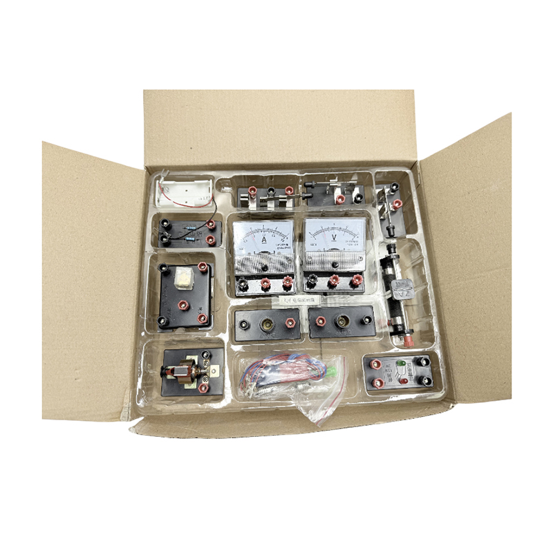 Set di scatole per esperimenti sull'elettricità delle scuole medie inferiori, apparati circuitali, kit per esperimenti scientifici, attrezzature da laboratorio di fisica