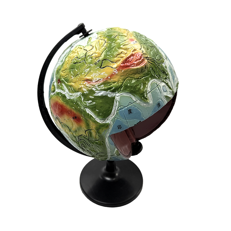 Modello educativo geografico, modello della struttura interna della terra, modello del globo della struttura interna della terra