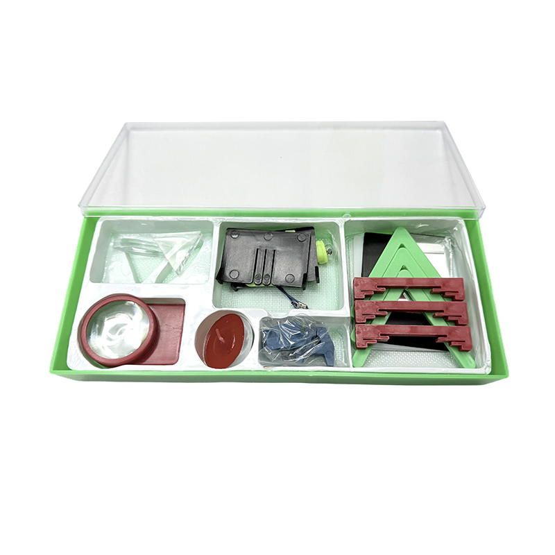 Kit per esperimenti di ottica geometrica/kit per esperimenti ottici prisma laser con lenti convesse per scienze fisiche educative