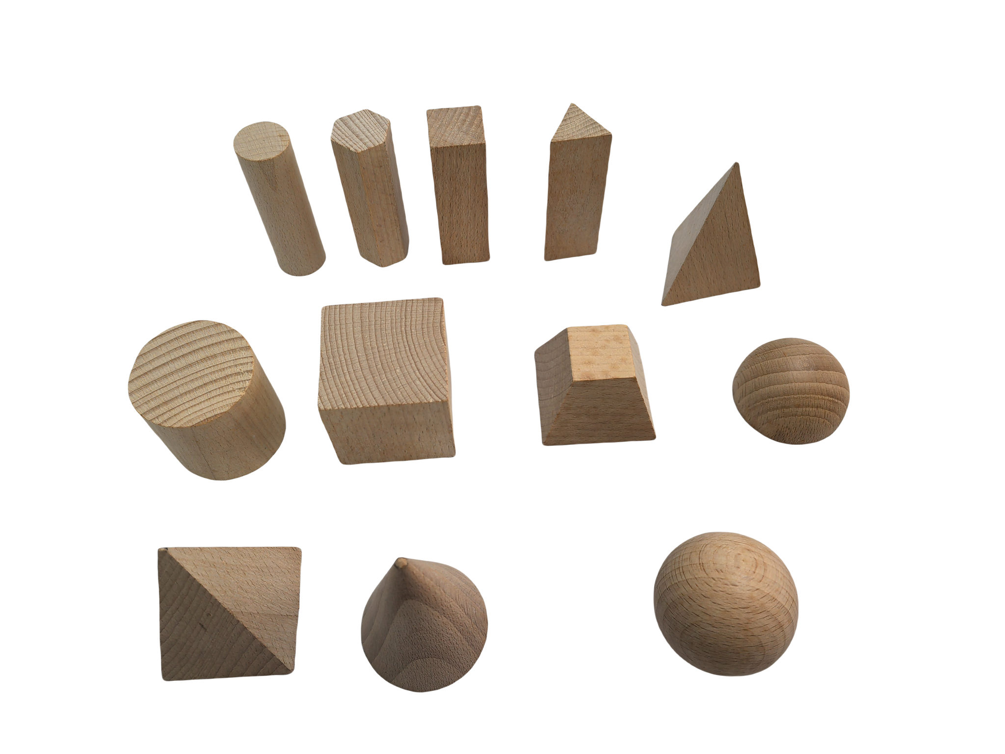 Blocco solido geometrico in legno