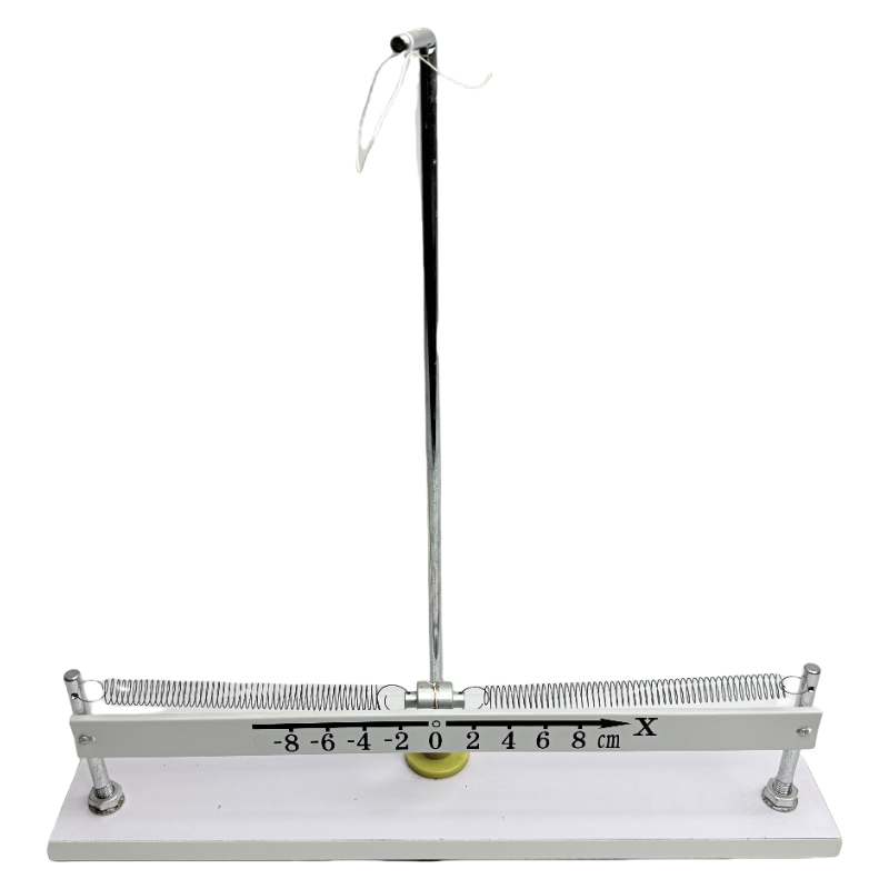 Oscillatore a molla a doppia molla semplice legge di vibrazione armonica delle apparecchiature didattiche di laboratorio di fisica delle scuole superiori