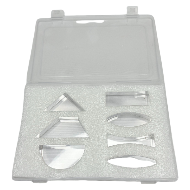 Set di lenti prismatiche concave convesse ottiche/attrezzatura da laboratorio per kit ottico fisico
